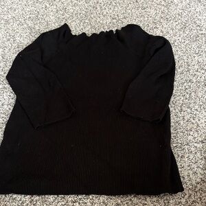 525 America Black Off-the-Shoulder Sweater
